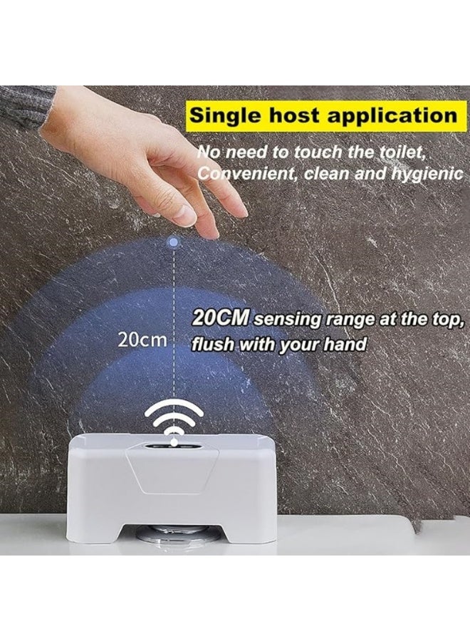 إم مياويان طقم شطف مرحاض أوتوماتيكي بدون لمس – مفتاح شطف ذكي بحساس حركة، ترقية DIY للمرحاض، مناسب لكبار السن والأطفال، شحن USB، مقاوم للماء IPX5 (زر علوي فقط) - Image 5